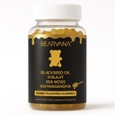 BEARVANA Black Seed Oil Gummies with Shilajit, Sea Moss & Ashwagandha | Honey Flavored Dietary Supplement | Vegan Friendly | 60 Gummies
