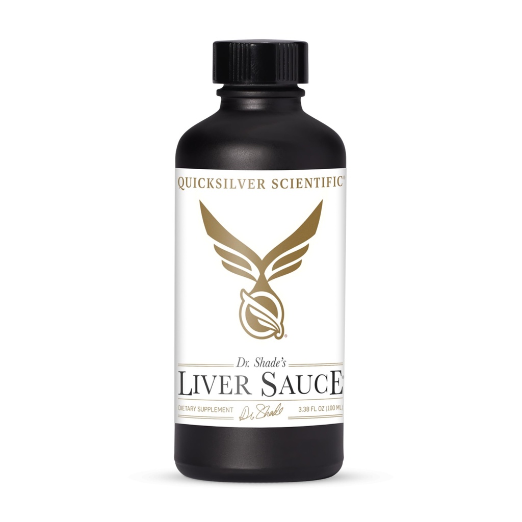 Quicksilver Scientific Lever Sauce - Liposomal Lever Detox med DIM, Quercetin, Lipoic Acid, Milk Thistle og Mælkebøtte Root Supplement - Understøtter Bile & Toxin Momentum (100 ml / 3.38 oz)