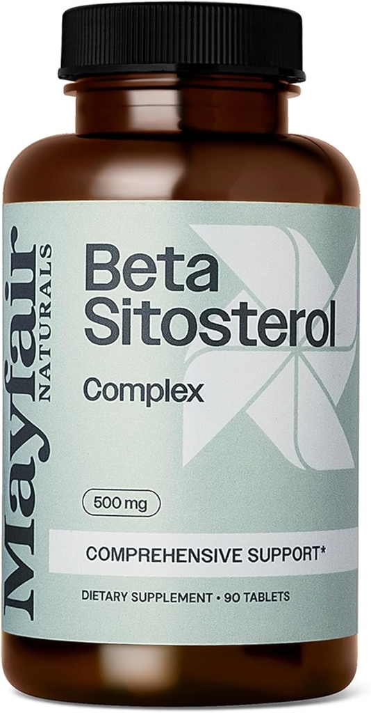 Beta sitosterol Complex, 500mg, Plant Sourced, 90 Tablets, Omfattende Support Supplement
