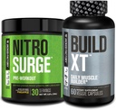 Jacked Factory Nitrobølge Pre- Workout i Ananas & Build XT Muscle Building Bundle for mænd og kvinder