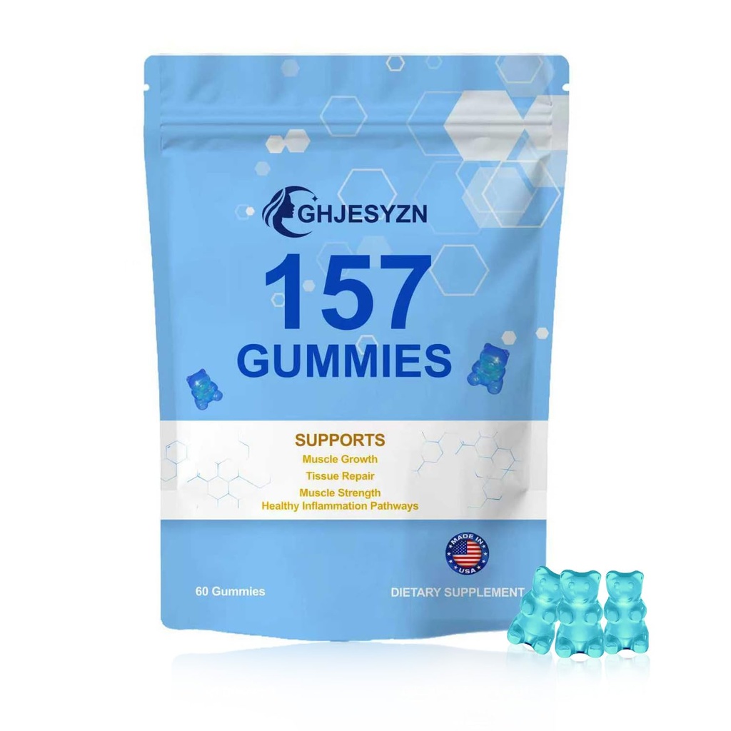 Newly 157 Gummies for Men and Women, Blueberry Flavor, Gluten Free (1 Packet)