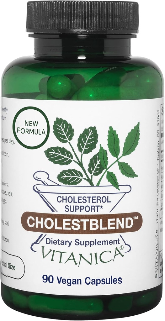 Vitanica Cholestblend, Cholesterol Support, Vegan, 90 Kapsler
