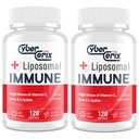 Liposomal immunsupport for voksne, Kompleks med L- Lysin 1. 500 mg, Vitaminer, Mineraler & planteekstrakter, Omfattende daglig Wellness Blend for mænd og kvinder - 240 kapsler