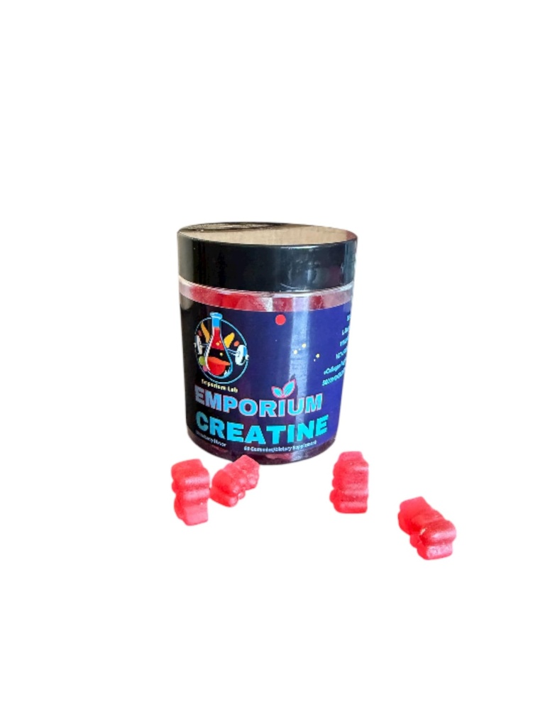 Emporium Creatine Supplement, Micronized for Muscle Strength and Energy, 500mg, Capsule, 1 Count (Strawberry)