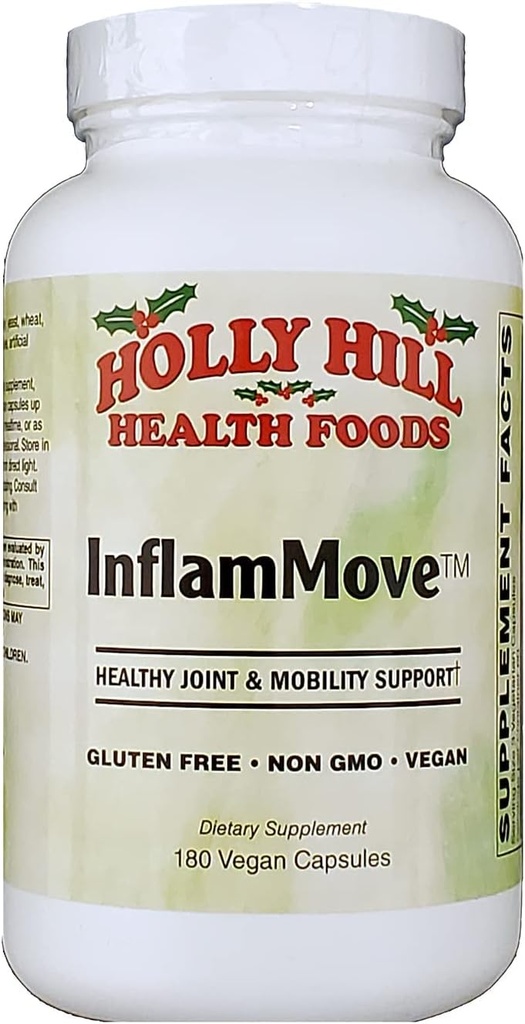 Holly Hill Health Foods, Inflammebevægelse (sund Joint & Mobility Support *), 180 Veganske Kapsler