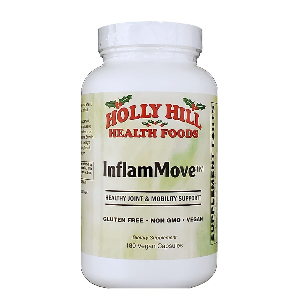 Holly Hill Health Foods, Inflammebevægelse (sund Joint & Mobility Support *), 180 Veganske Kapsler