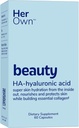 Hendes egen skønhed Hyaluronsyre kapsler, hud hydrering, nærbilleder og beskytter hud, Essential Collagen, Hyaluronsyre, understøtter smukke hud, med zink, Magnesium, C-vitamin, 60 Greve