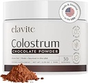Colostrum pulver (chokolade) Græs Fed Colostrum supplement til Gut sundhed, immunforsvar sundt hår, hud & negle - 30 Servere
