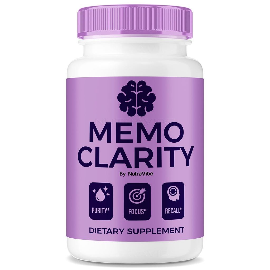Memo Clarity – MemoClarity Brain and Memory Support with Premium Formula | Memory Clarity Pills for Focus, Clarity & Concentration, Easy-to-Take, Natural Ingredients, Reviews (60 Capsules)