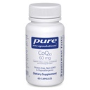 Rene indkapslinger CoQ10 60 mg 2 gange 124; Coenzym Q10 tillæg for energi, antioxidanter, hjerne og cellulær sundhed, kognition og cardiovaskulær støtte *