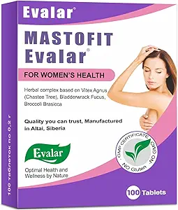 Evalar Vitex Chaste Tree Bladerwrack Fucus Extract Mastofit Herb 100 Tab
