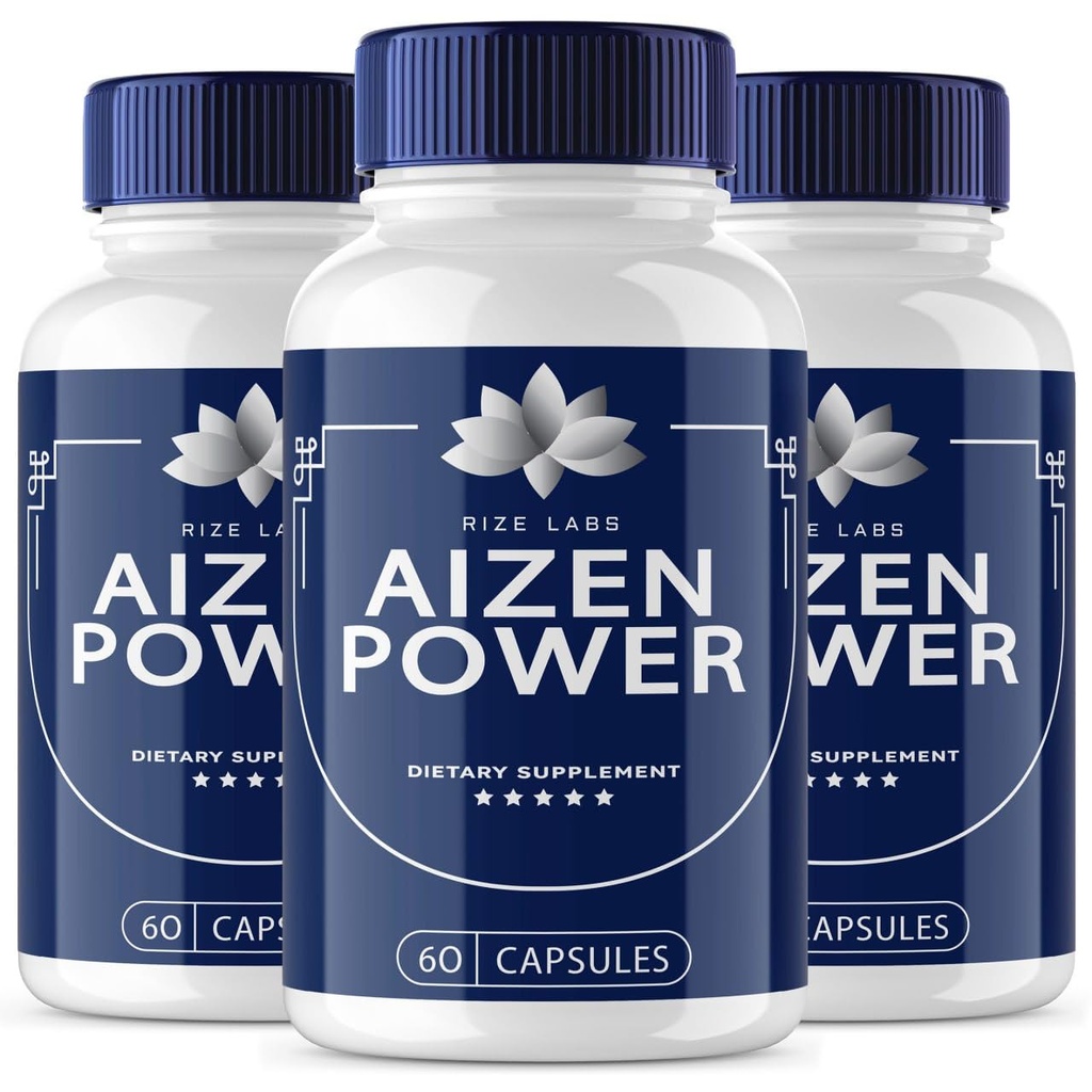 Aizen Power for Men, All Natural Male Supplement to Boost Energy and Performance (180 Capsules)