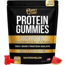Whey Isolate Protein Gummies – 10g Per Serving – 240 Count (2 Month Supply) – Sugar Free High Protein Snack – Low Carb & Gluten Free – for Men & Women