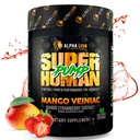 LEONA LION Superhuman Pump Pre Workout Powder, Nootrop Coffein & Stim Free Preworkout Supplement, Nitroc Oxide Booster, Muscle Gainer, Energy & Focus (42 Serveringer, Mango Veiniac Flavor)