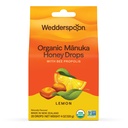 Wedderspoon Organic Manuka Honey Drops, Lemon & Bee Propolis, 20 Greve (pakke med 1)