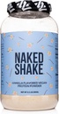 Nøgen Shake - Vanilla Protein Powder - Plant Based Protein Shake med Mct Oil, Gluten- Free, Soy- Free, Ingen Gmos eller kunstige sødestoffer - 30 Servere