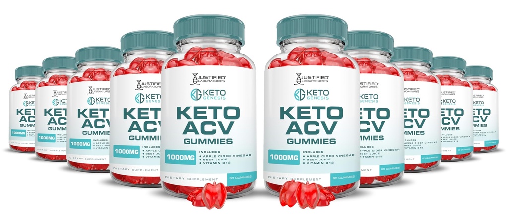 (10 Pack) Keto Genesis Keto ACV Gummies Advanced Formula 1000MG Keto Genesis Keto Gummies Apple Cider Vinegar Formulated with Pomegranate Beet Juice Powder B12 Vegan Non GMO 600 Gummys