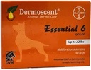 Bayer Dermoduft 6 Spot på hudpleje til små hunde op til 22 LB Fish Oil Ernæringstilskud