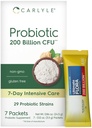 Carlyle Probiotic for Men and Women | 200 Billion CFU | 7 Packets (3.5 g Each) | 29 Strains | 7-Day Intensive Care Program | Non-GMO & Gluten Free Supplement