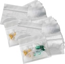 Pill Pouch Tasker - (Pack of 400) 3 "x 2,75" - BPA- Gratis, Poly Bag Disponible Zipper Pills Bagerier, Daglig AM PM Travel Medicine Organizer Storage Pouches, Bedste klare genanvendelige med Skrift-på etiketter