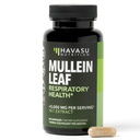 Mullein Leaf kapsler til respiratorisk sundhed - 5000mg ekstrakt 10: 1 for Lung Support og immunfunktion - 60 Greve - Vegan, Non- GMO kapsler - Urtetilskud til daglig wellness - 2 måneder Supply