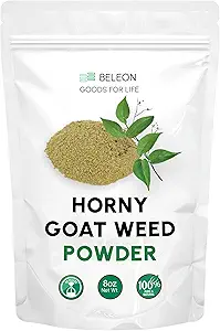 Horny Goat Weed Powder 8 oz - Pure Epimedium Powder for Men and Women, Energy and Immune System Support