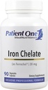 Patient 1 jernchelat 28mg 12, supplement til støtte Red Blood Cell Formation og funktion * 4, Ferrochel Brand Iron Bisglycinate