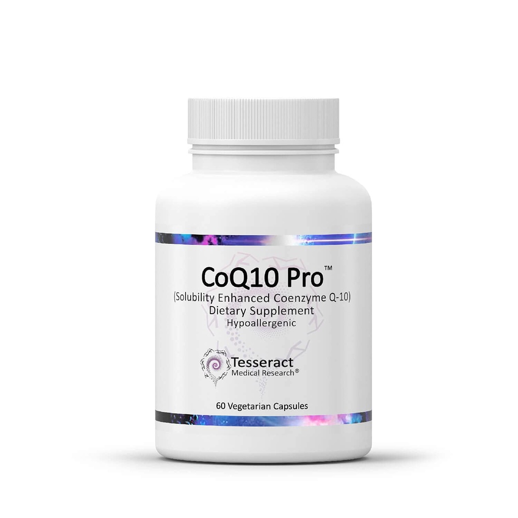 CoQ10 Pro, Coenzym Q10 til hjertesundhed, muskelsundhed og cellulær energiproduktion, Antioxidant supplement til optimal cardiovaskulær helbredskontrol, Hypoallergen, CoQ10 300mg, 60 kapsler