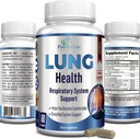 Lung Support Supplement, Lung Cleanse & Lung Detox Formula, Lung Health Support for Clear Lungs, Comfortable Breathing, Bronchial Health, 60 Capsules