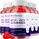 (5 Pack) Keto Ripped ACV Gummies - Advanced Formula Ripped Keto + ACV Gummies Apple Cider Vinegar Ripped ACV Gummies Dietary Supplement Reviews Extra Strength (300 Gummies)