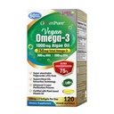 LABO Nutrition OmaxPure Vegan Omega-3 Algae Oil 750mg — Plant-Based EPA & DHA Omega-3 Supplement for Heart, Brain & Eye Health — 120 Softgels, IAOS Certified