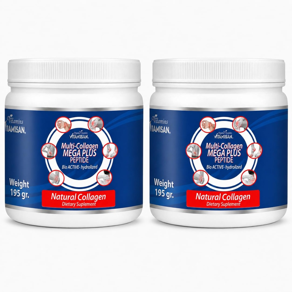 Vitamisan Multi-Collagen Peptides Powder | 10 g Multi-Collagen Complex Per Serving | Hydrolyzed Collagen Formula