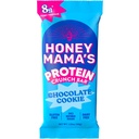 Honey Mama's, Chocolate Cookie Protein Crunch Bar, 8g Protein, No Refined Sugar, No Preservatives, Gluten Free, Dairy Free, Soy Free, Fudgy & Crispy, 170 Calories, 1.25 Ounce Bar