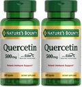 Nature's Bounty Quercetin, Immune Support, 500mg, with Vitamin C, Rose Hips, & Rutin, 60 Count (Pack of 2)