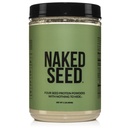 Nøgen frø - 4 Seed Protein Powder, Kun 4 Ingredienser - Chia, Watermelon, Sunflower og Græskar frø - Gluten- Free, Soy Free, Vegan, Ingen Gmos, Ingen kunstige sødestoffer - 15 Servere