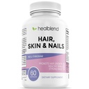 Healblend Hår Hud og negle Vitaminer for kvinder med Biotin 5000 mcg, jern og mangan