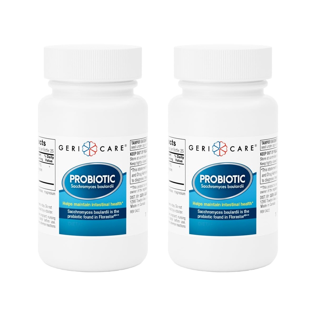 S. Boulardii Probiotic Saccharomyces Boulardii - Probiotics for Digestive Health for Women & Men 500mg Compare to The Active Ingredient in Florastor Probiotic Gut Formula (50 Capsules) (2 Pack)