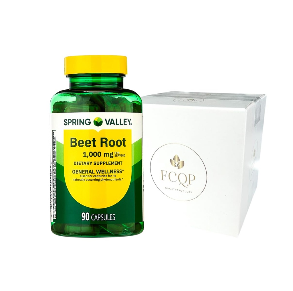 Spring Valley Beet Root Supplement, 1000mg, 90 Capsules, Circulation Support (1)