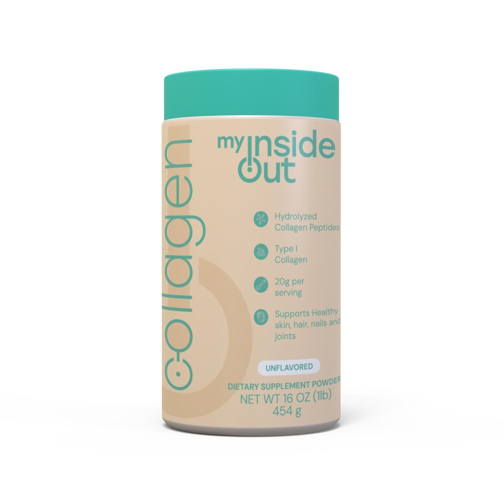 Collagen Peptides Powder, Hydrolyzed Bovine Collagen Protein, Grass Fed, Unflavored, Non-GMO, Gluten-Free, Keto & Paleo Friendly, Supports Skin Hair Nails Joints, 16 oz