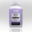 Brain Fuel + DMAE Blend Memory Supplement for Focus, Mood, Mental Energy for Travle Mænd & Kvinder - 60 Kapsler, Lavet i USA
