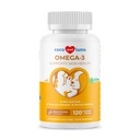 Omega 3 Fiskeolie til hunde - 120 tyggetabletter - med Omega 3, 6 og 9, E-vitamin til hundedej, Itchy, tør hud, fælles & hjerte support