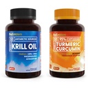 Bioemblemer Antarktis Krill Oil Supplement Gurkemeje Curcumin tillæg med BioPerine