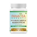 Panchaveda Pterocarpus Marsupium Capsules (90 Veg Caps 400 mg Vijaysar Extract). Indian Kino Tree, Bijasar, Bijak Natural Pure Herb.