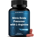 L- Arginin 3000mg nitrogenoxid supplement til mænd og kvinder - Non- GMO Vegan kapsler med Beet Root til cirkulation, Endurance, energi, Stamina, ydeevne og træning support - 90 Caps