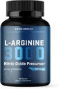 L- Arginin 3000mg nitrogenoxid supplement til mænd og kvinder - Non- GMO Vegan kapsler med Beet Root til cirkulation, Endurance, energi, Stamina, ydeevne og træning support - 90 Caps
