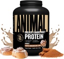 Animal Whey Isolate Protein Powder - Indlæst for Pre & Post Workout Muscle Builder og Inddrivelse med fordøjelsesenzymer til mænd og kvinder - 25g Protein, Great Smag, Lavsukker - Frosted kanel Bun 4 lbs