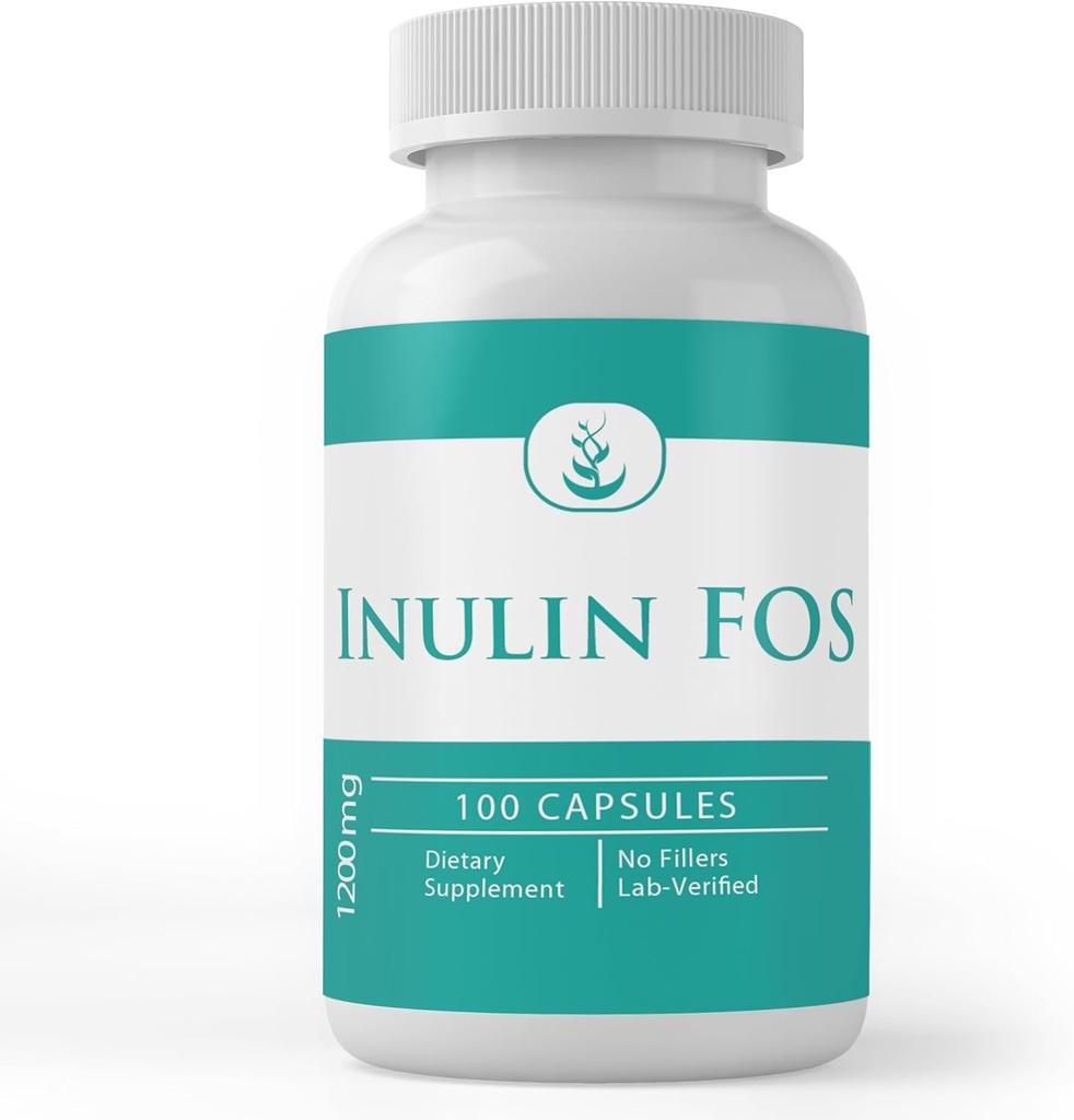 Pure Original Ingredienser Inulin, (100 kapsler) Altid Pure, Ingen tilsætningsstoffer eller Fillers, Lab Verified