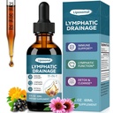 Liposomal Lymphatic Drainage Drops Herbal Liquid - Plant-Based Lymph Support Liquid Extract - Echinacea, Elderberry, Burdock Root, Dandelion Root - Alcohol-Free, Vegan, 2 fl oz