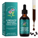 21-in-1 Lymphatic Drainage Drops， Lymphatic Support Liquid Drops with Turmeric, Elderberry & Dandelion, for Women & Men, 2 fl oz