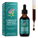 Advanced Lymphatic Support Liquid Drops - 21-in-1 Herbal Complex for Natural Fluid Balance & Immune Wellness - Fast Absorption, Sugar & Alcohol Free